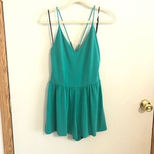 Forever 21 Teal Strappy Romper